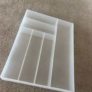 White Jewelry Organizer with Multiple Compartments for Storage